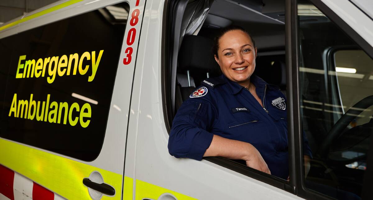Wollongong paramedic Tammie Marshall stars on Ambulance Australia. Picture: Supplied