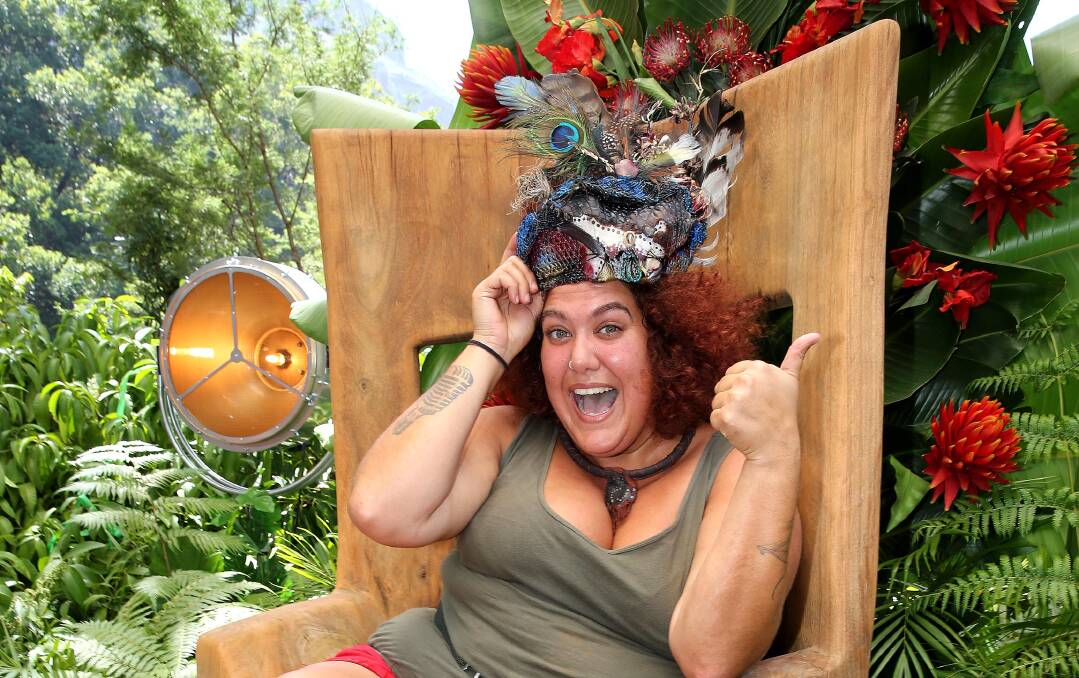 Queen of the Jungle, Casey Donovan on 'I'm A Celebrity Get Me Out of Here'. Picture: Network 10