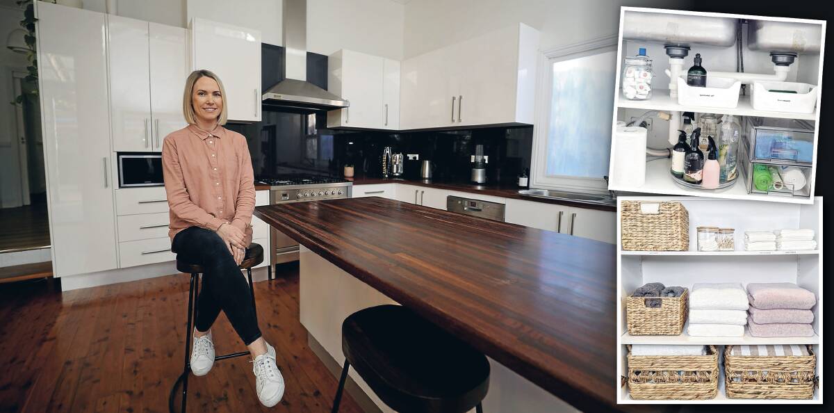HAPPY ORGANISER: Entrepreneur Edel Beattie says her business is all about creating calm spaces and calm homes which leads to less stress. Picture: Robert Peet