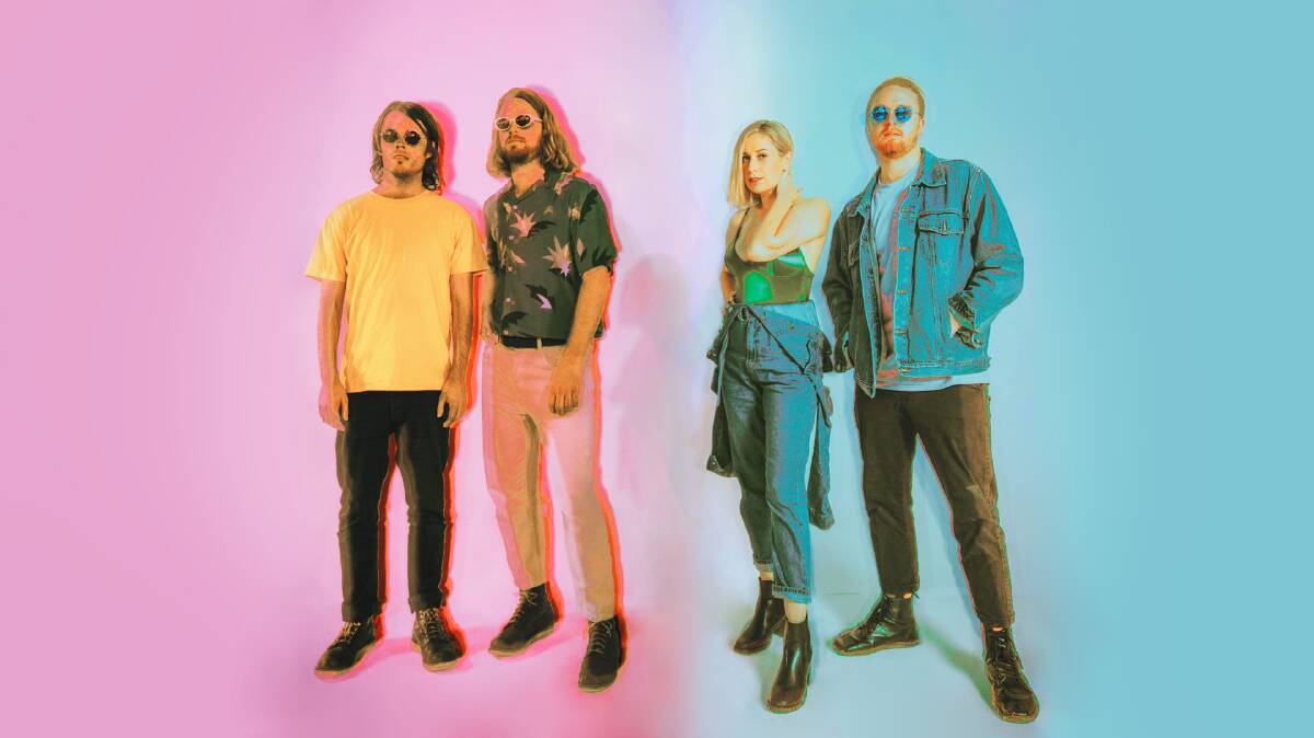FOUR PIECE: Illawarra-based band Pirra chose their name from the Luritja people, meaning 'moon'. Their new single Never Apart is out now. Picture: Supplied
