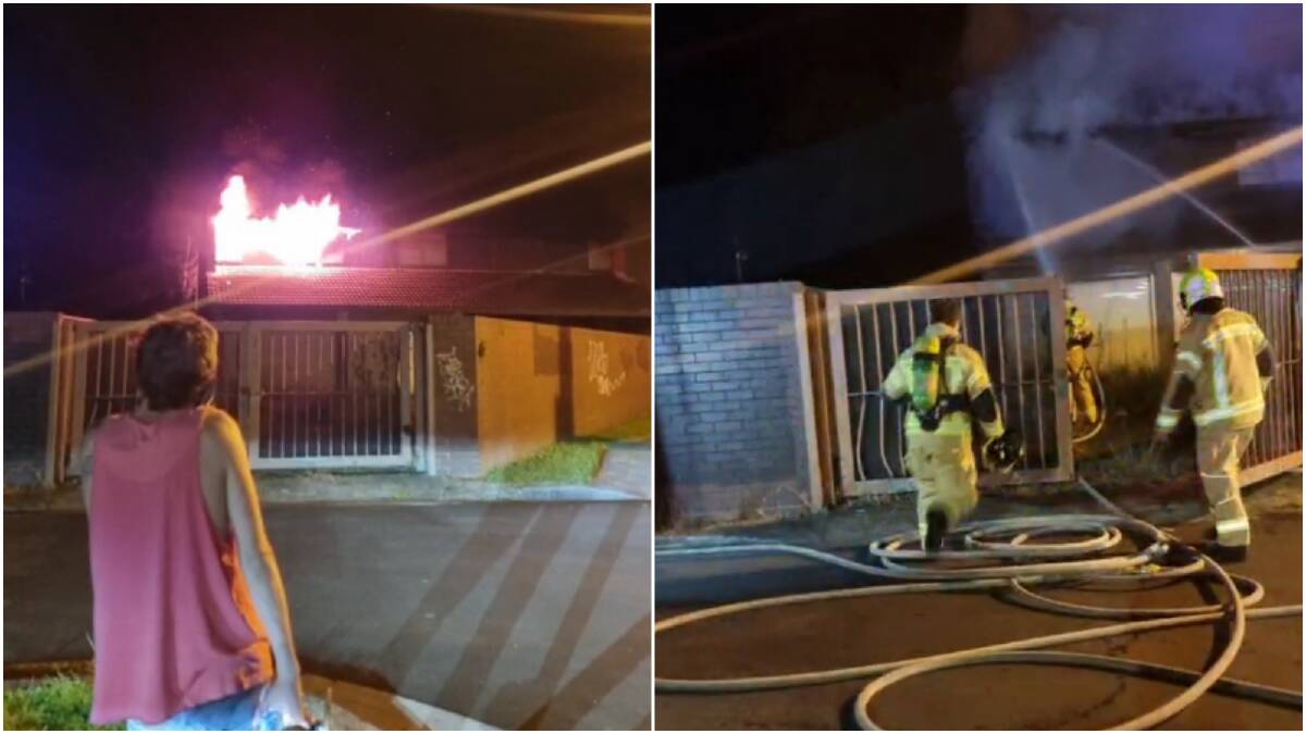 Witnesses made numerous calls to Triple Zero to alert authorities of a fire in Unanderra on Tuesday night.