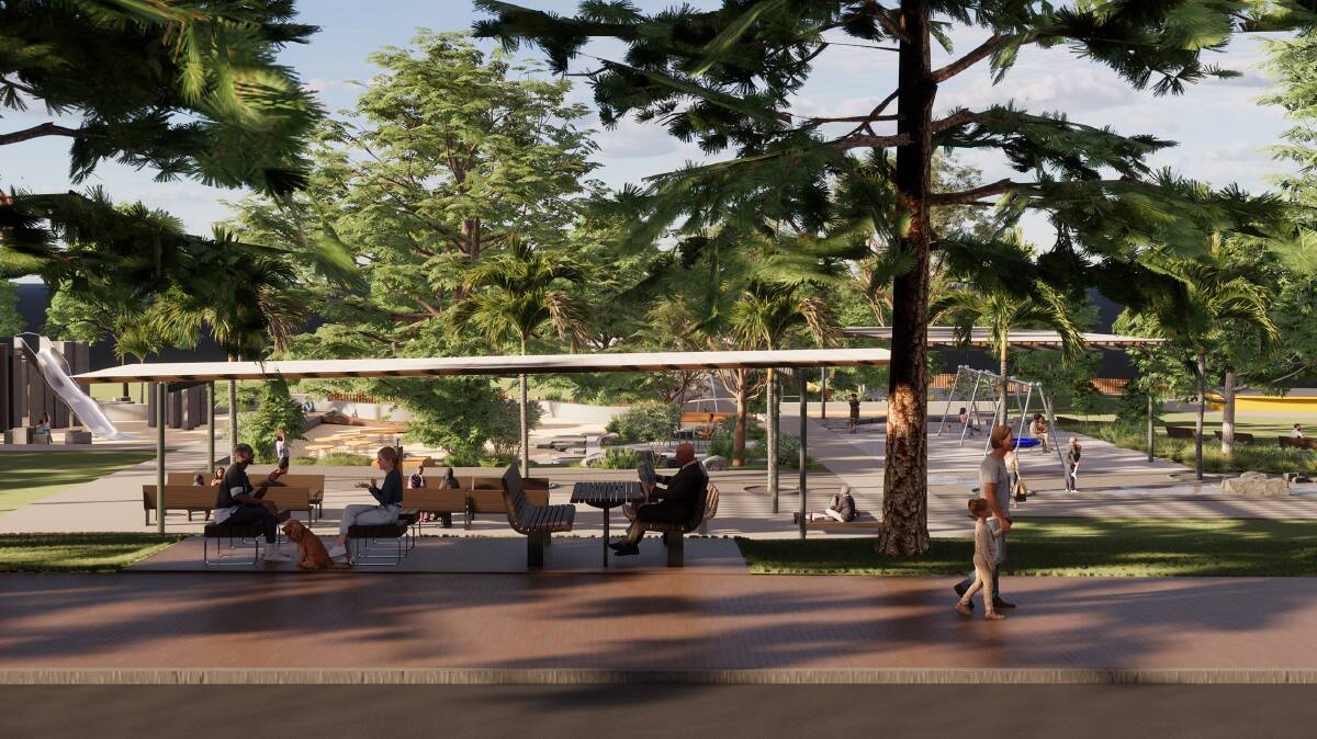 Artist impressions on the planned changes for Hindmarsh Park. Picture: Kiama Council