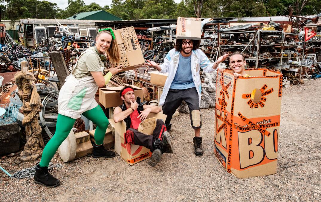 The Junkyard Beats crew, ahead of The Box Show, performing at the Illawarra Performing Arts Centre at the end of September. Picture: Robert Catto