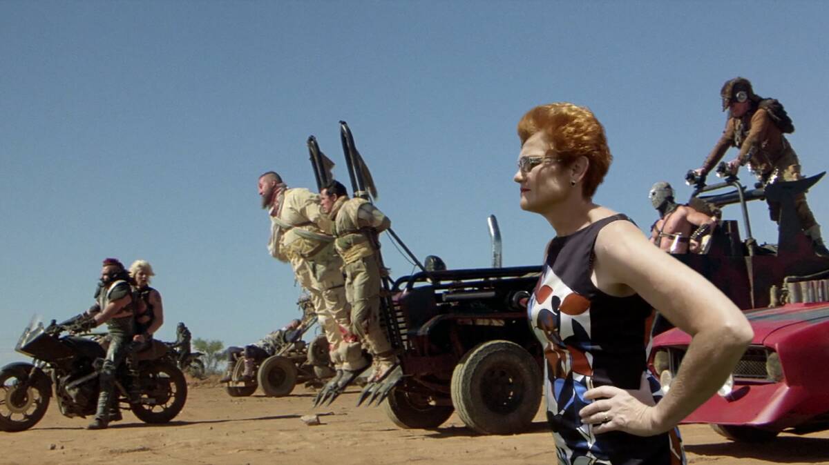 A scene from the movie Terror Nullius by Soda Jerk screening for free on December 9 at IPAC.