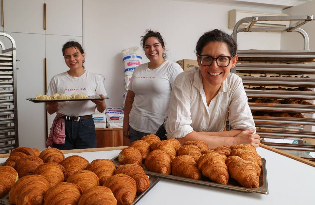 Millers' Bakehouse owner Emma Huber attributes part of her success to the passion of her staff (like Sandra Czarnowski and Kiara Arriaza-Martins), who are all 'amazing'. Picture by Wesley Lonergan.