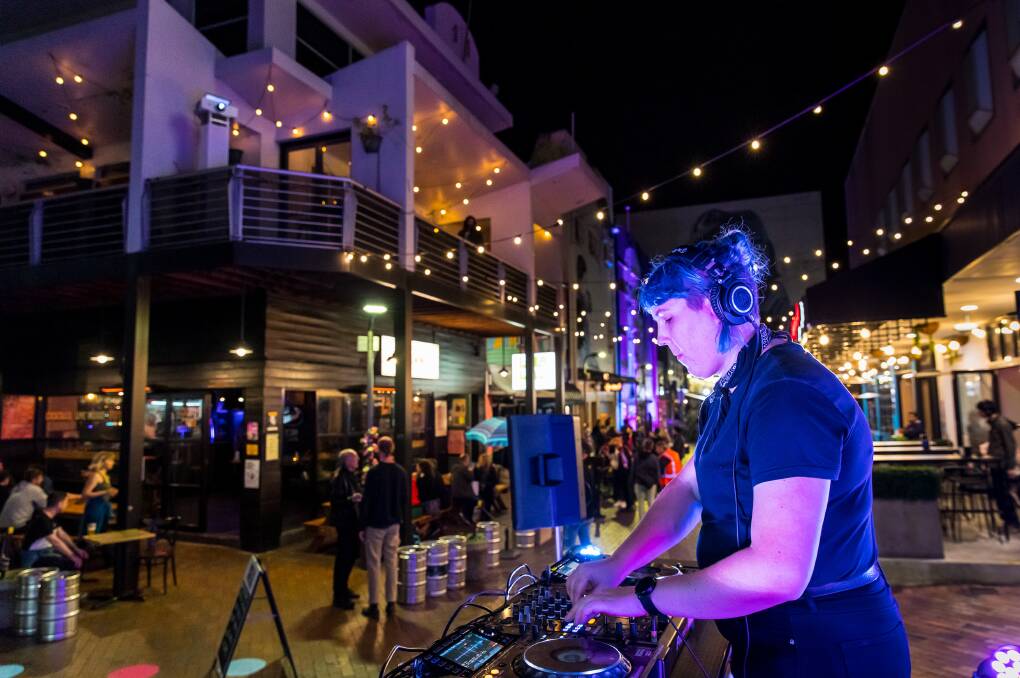 PARTY TIME: Globe Lane in Wollongong has been getting a lot of love, such as during the Laneways Live event at the weekend. Yours and Owls are set to create a series of three all-ages music events in the lane. Picture: Anna Warr
