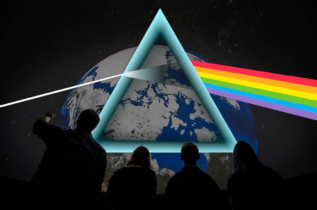 Be prepared for a psychedelic light and sound show at Wollongong's planetarium to accompany Pink Floyd's iconic album Dark Side of the Moon in full.