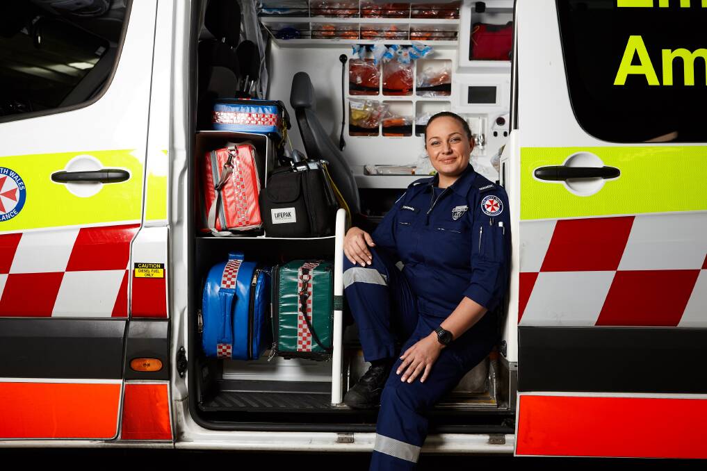 Wollongong paramedic Tammie Marshall stars on Ambulance Australia. Picture: Supplied