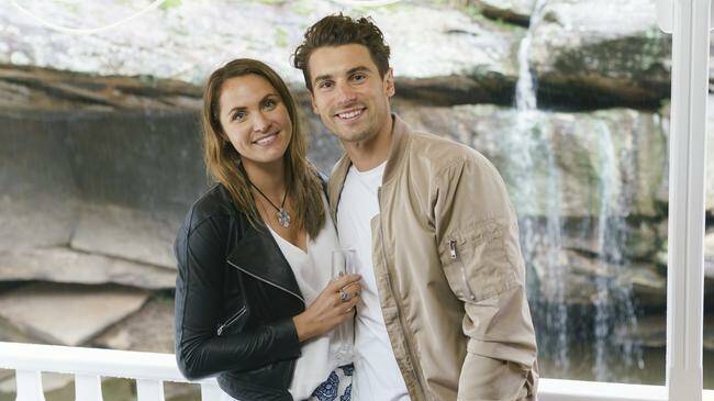 Laura Byrne and Matty J found love on The Bachelor. Picture: Channel 10