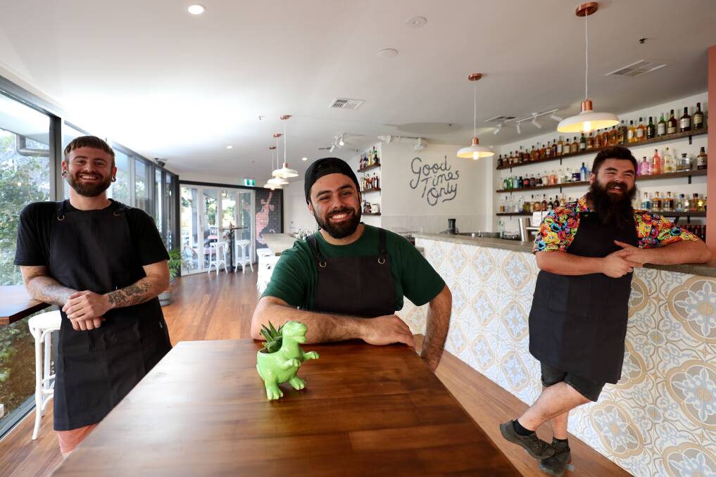THE PRINCE: Small bar owners Scott Mileto, Ben Abraham and Luke Symonds at their venue in Globe Lane. Picture: Adam McLean