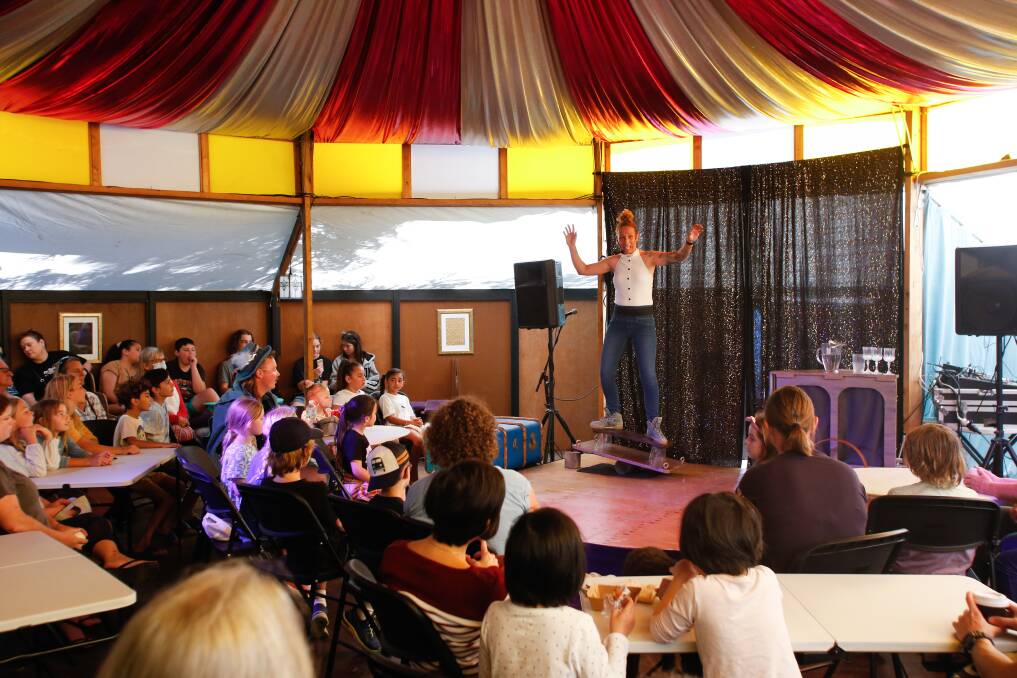 The Neisha Murphy Circus show inside The Kazador on Saturday. Picture: Anna Warr