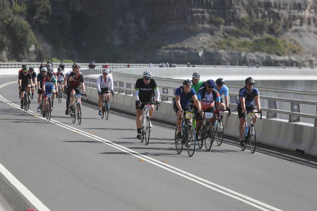 The Sea Cliff Bridge and the UCI status of "Bike City" is also on the Monopoly Wollongong board. Picture: Sylvia LIber