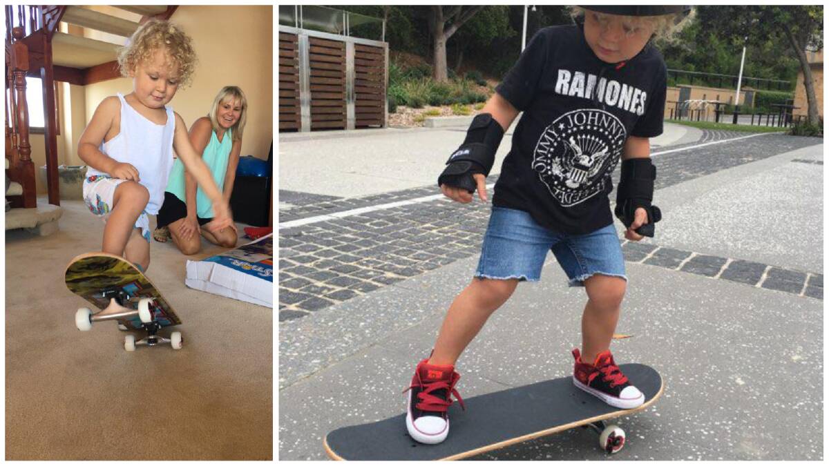 Sponsored skater Wiley Drake, 9, received his first skateboard at the age of one and has been riding ever since. Pictures: Supplied