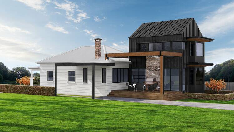 BRAESIDE. Client chose a contemporary addition as opposed to knock-down-rebuild. Picture: Nadine K Drafting & Design