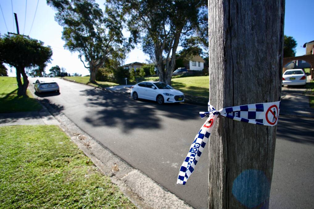 Police tape marks the crash site on Hertford Street, Berkeley, in May this year. Picture: Adam McLean