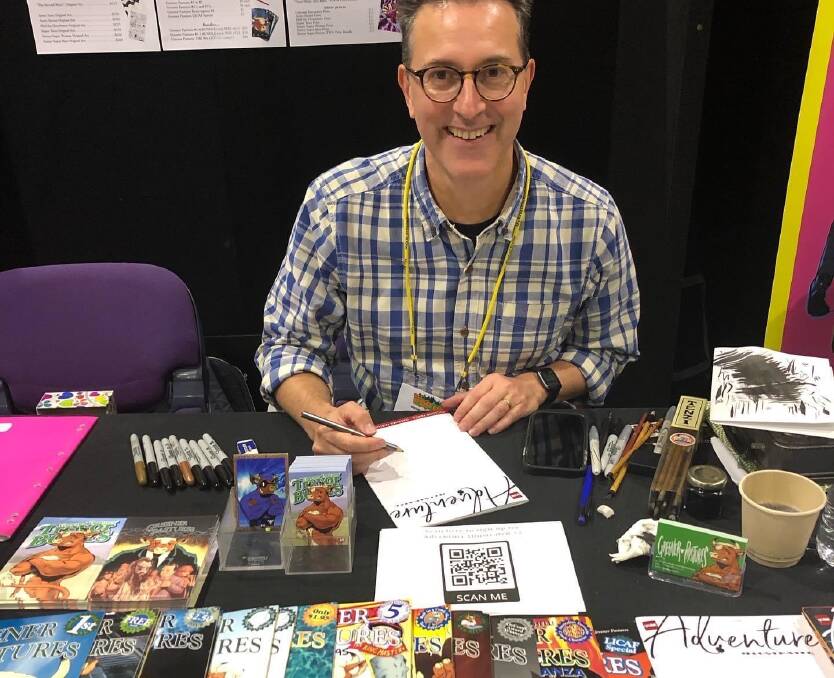 Tim McEwen (above), co-creator of Greener Pastures with Michael Michalandos, will be at Wollongong's Comic Gong festival on Saturday May 14. Picture: Marcelo Baez 
