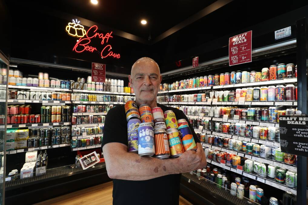 Michael Stagni, owner of Coledale Fine Wines is putting on a Craft Beer Festival at Scarborough Wombarra Bowling Club. Picture by Robert Peet.