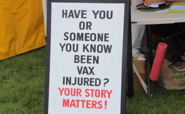 One of the placards at the Summer of Love Festival. Picture supplied.