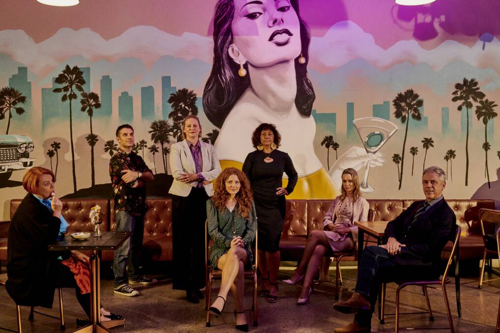 The cast of the new series Whirld, which is entirely filmed in the Illawarra. Picture: Noel Mclaughlin