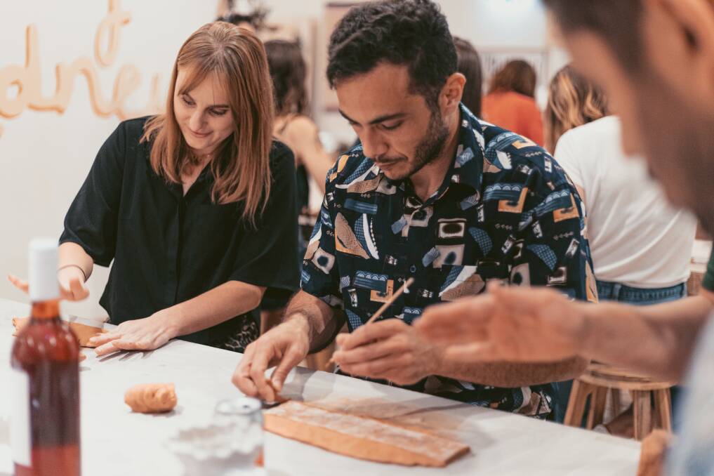 Clay Wollongong will offer 'wine and clay' experiences for people looking for a fun night out where they'll also learn a new skill. Picture: Georgia Matts