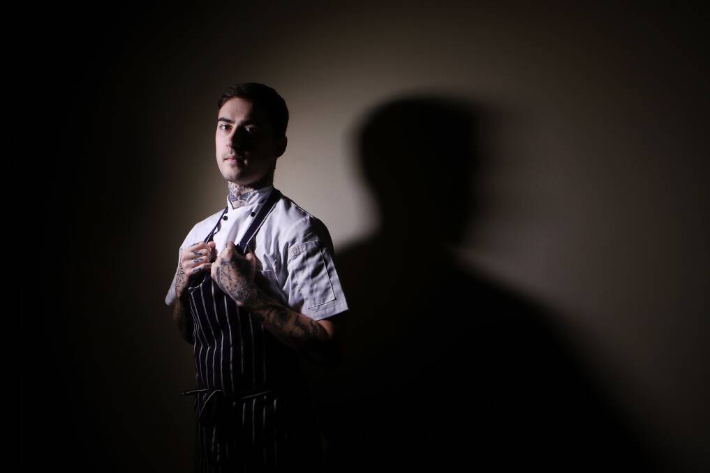 Cory Keating is plating sophistication in suburban kitchens with Caleb Cooper and their new business venture called Illawarra Private Dining. Picture: Sylvia Liber