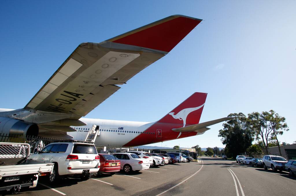 Makeover time - the former QANTAS 747 needs a new paint-job rolled by hand and a new hangar, after seven years of weather has made it deteriorate. Picture by Anna Warr.