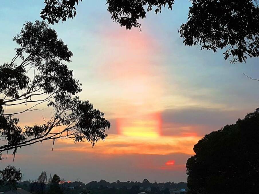 Smoke has shrouded the Illawarra Thursday morning, turning the sky orange. Picture: Tony Stone