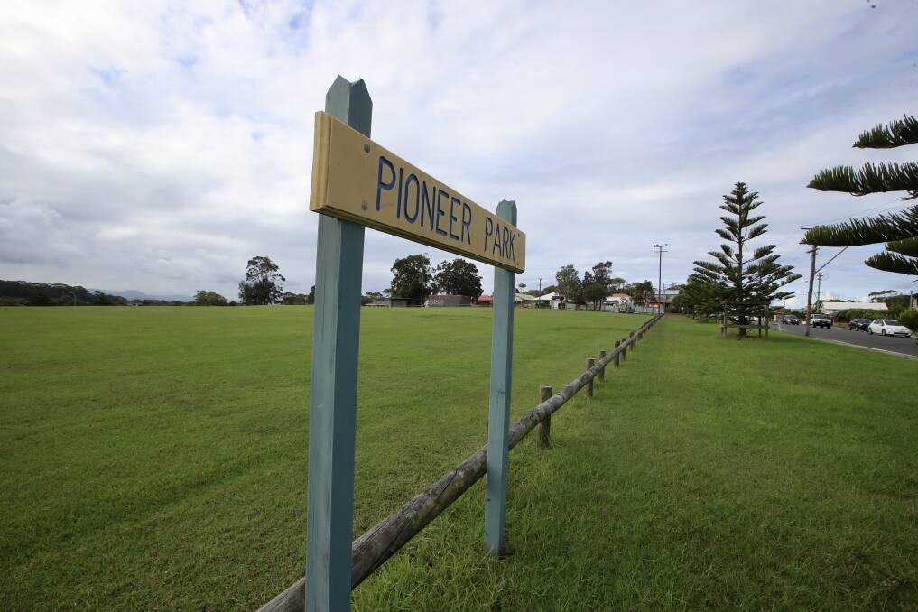Pioneer Park is the secondary location of where Beachside Skydive hope to land their parachuters. Picture: Sylvia Liber