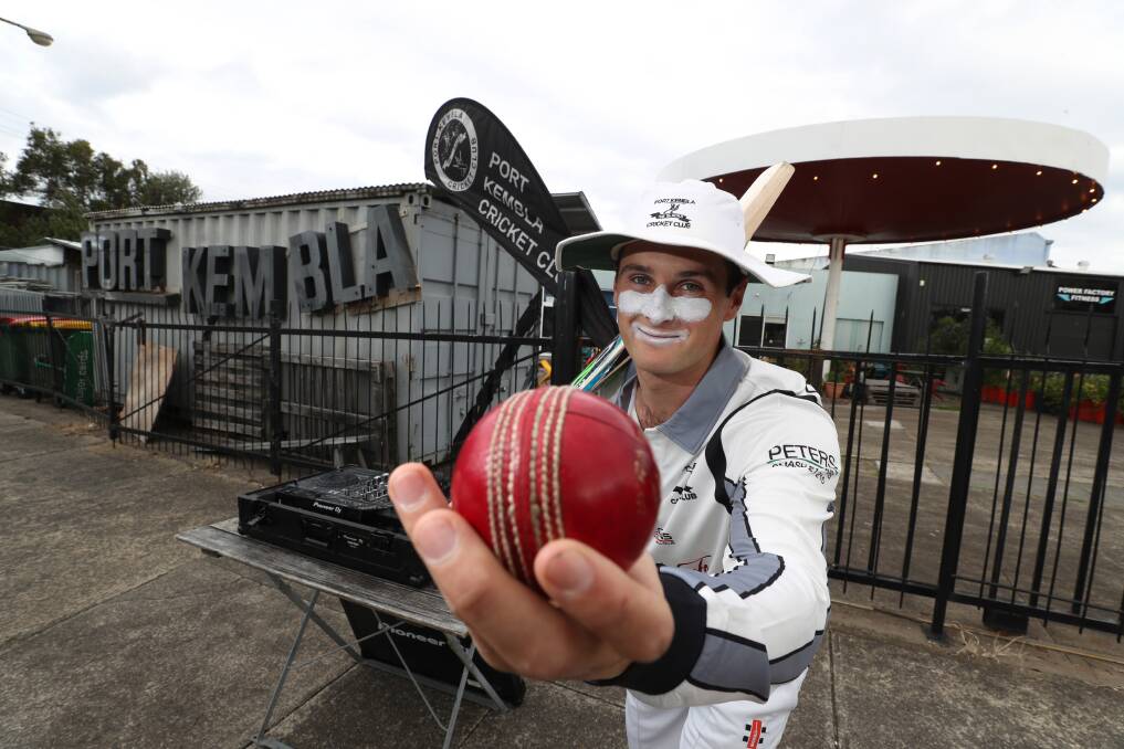 Jason Ralston, 23, has organised a mini-music festival to support his local cricket club in Port Kembla. Picture: Robert Peet