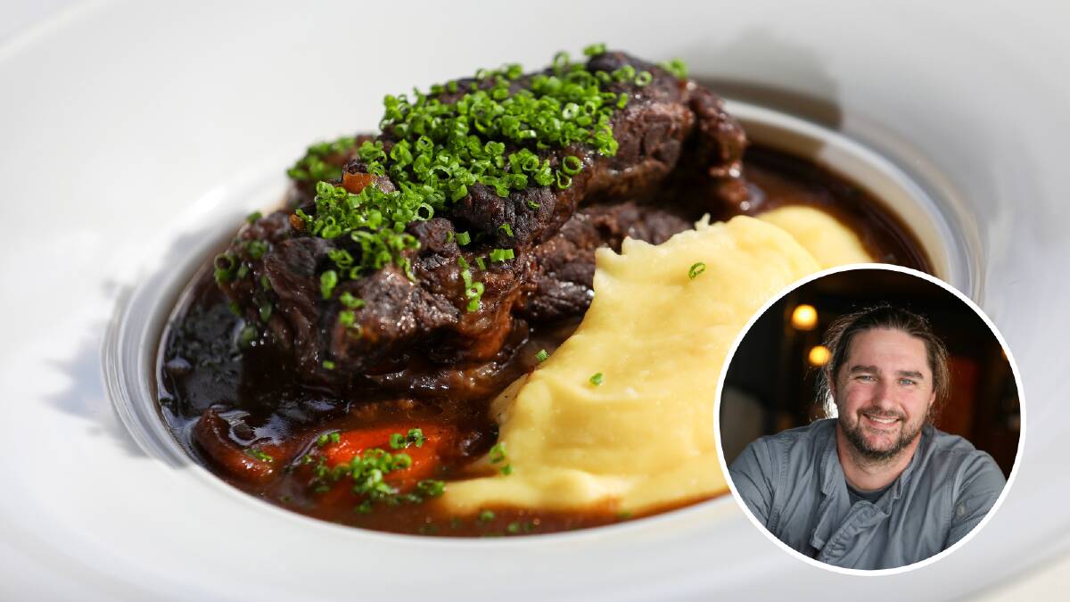 Beef Bourguingnon is a winter favourite of chef Daniel Sherley's and is easy to do on a budget, he says, as you can use a chuck steak or other cheaper cut of beef. Pictures by Adam McLean.