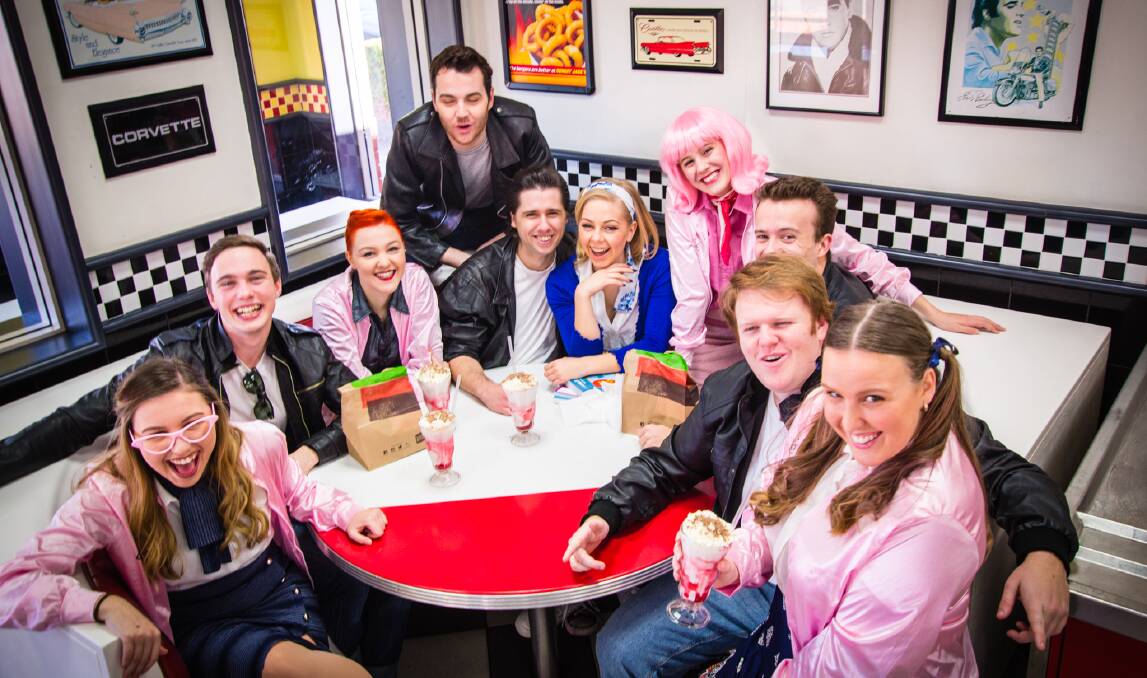 COOL GROUP: The Illawarra Youth Arts Project recently performed Grease: The Musical at Anita’s Theatre. This year will see them produce Aladdin Jr in April, and Rock Of Ages later in the year which they will be auditioning soon. Picture: Supplied