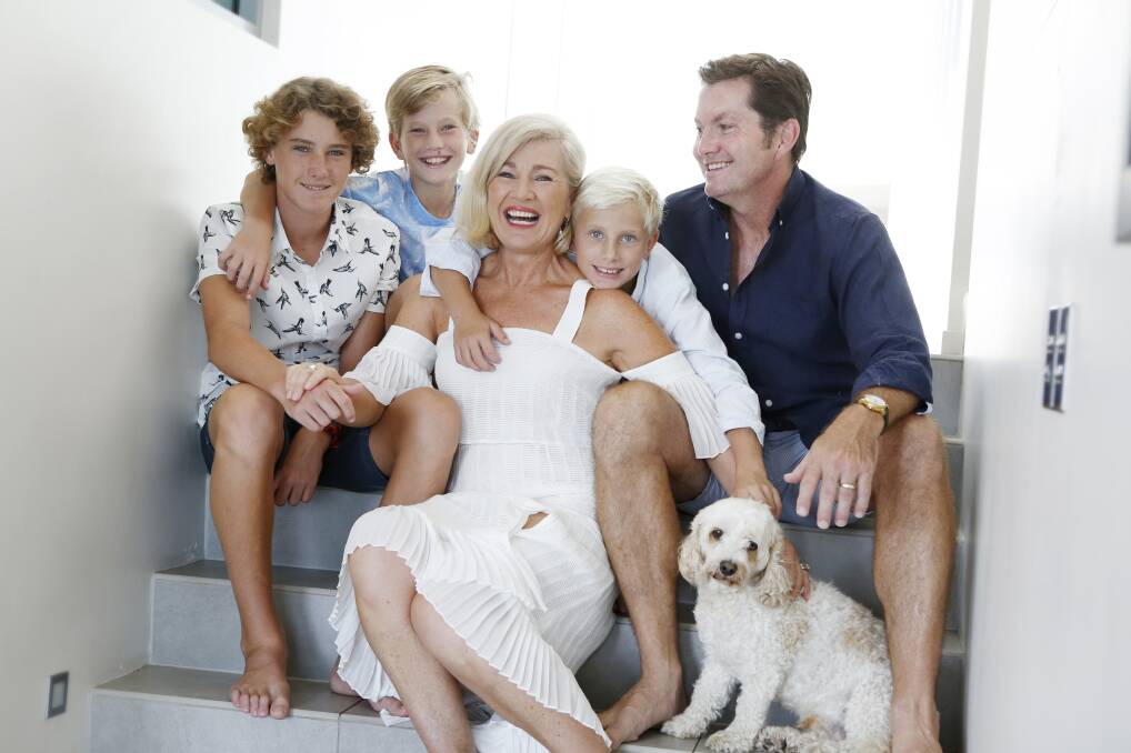 Kim McCosker and her family. Picture: Supplied