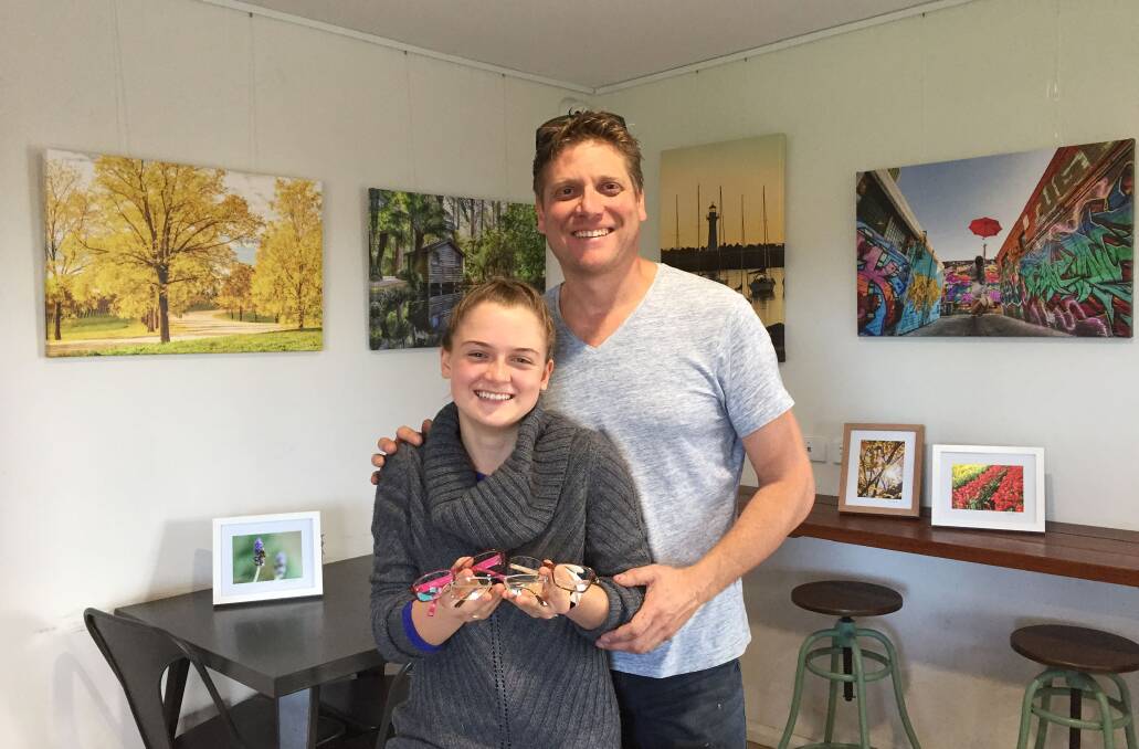 Dee Kramer and daughter Taiya at The Sprout Hub in Calderwood Valley. Taiya is also collecting reading glasses to take on their trip to Vanuatu. Picture: Supplied