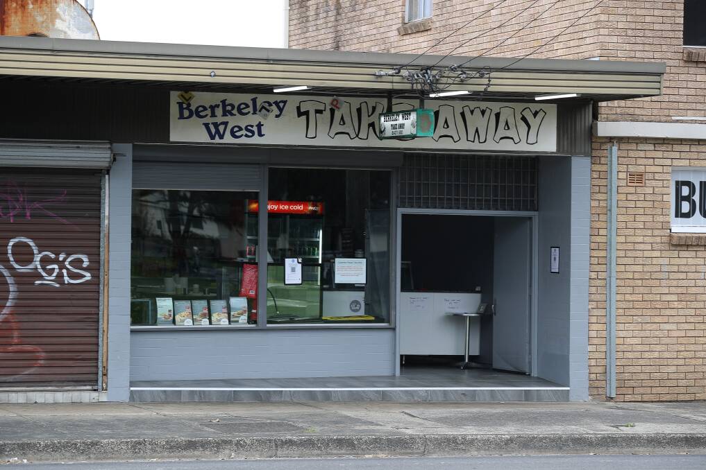 Berkeley West takeaway shop, The Munch House, has been listed as a place of concern by NSW Health after being visited by a person positive with COVID-19. Picture: Robert Peet.