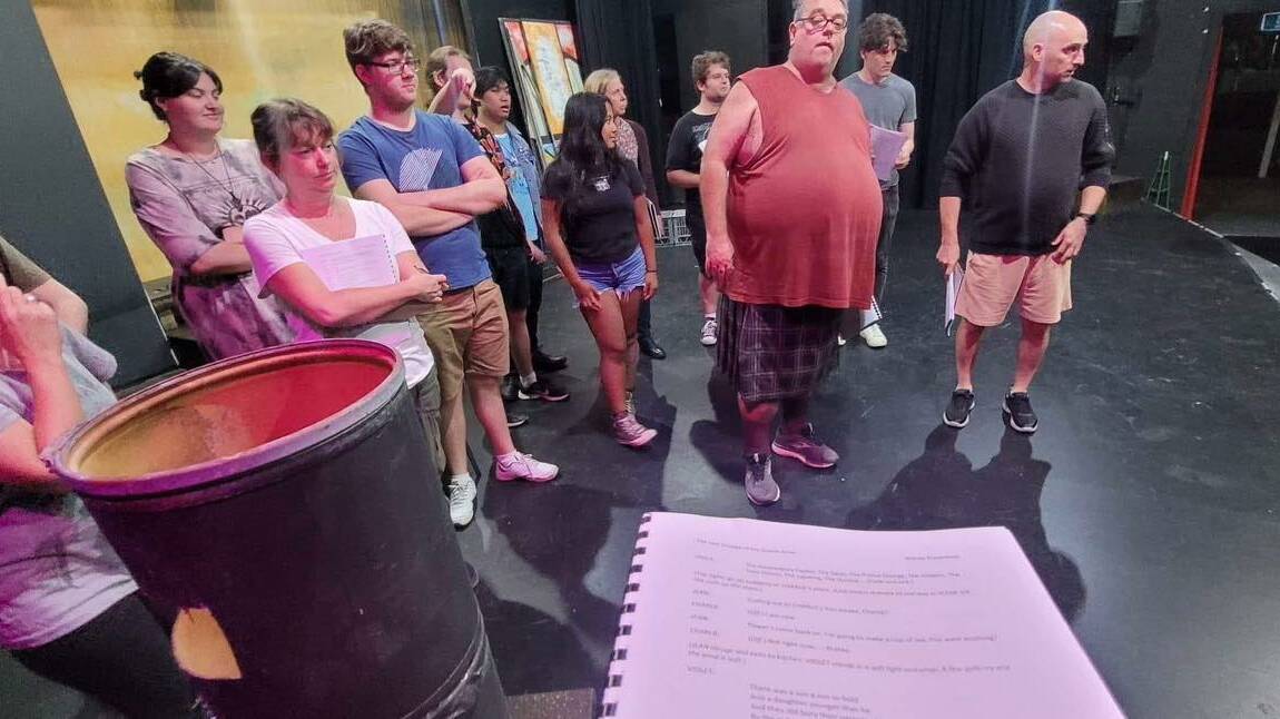 Rehearsal mode at The Phoenix Theatre in Coniston for their first 2023 production, 'The Last Voyage of Gracie Anne' - a play by Wendy Richardson. Picture from Facebook.