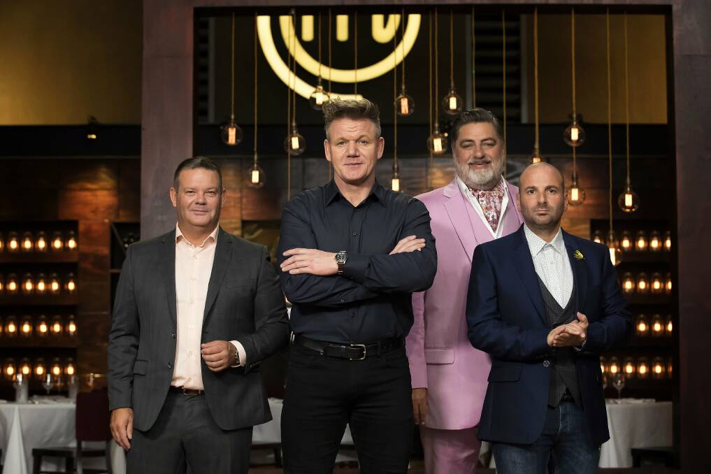 Gordon Ramsay (centre) is notably known to have a fiery temper and strict demeanour - often using expletive language and very blunt. Picture: Supplied