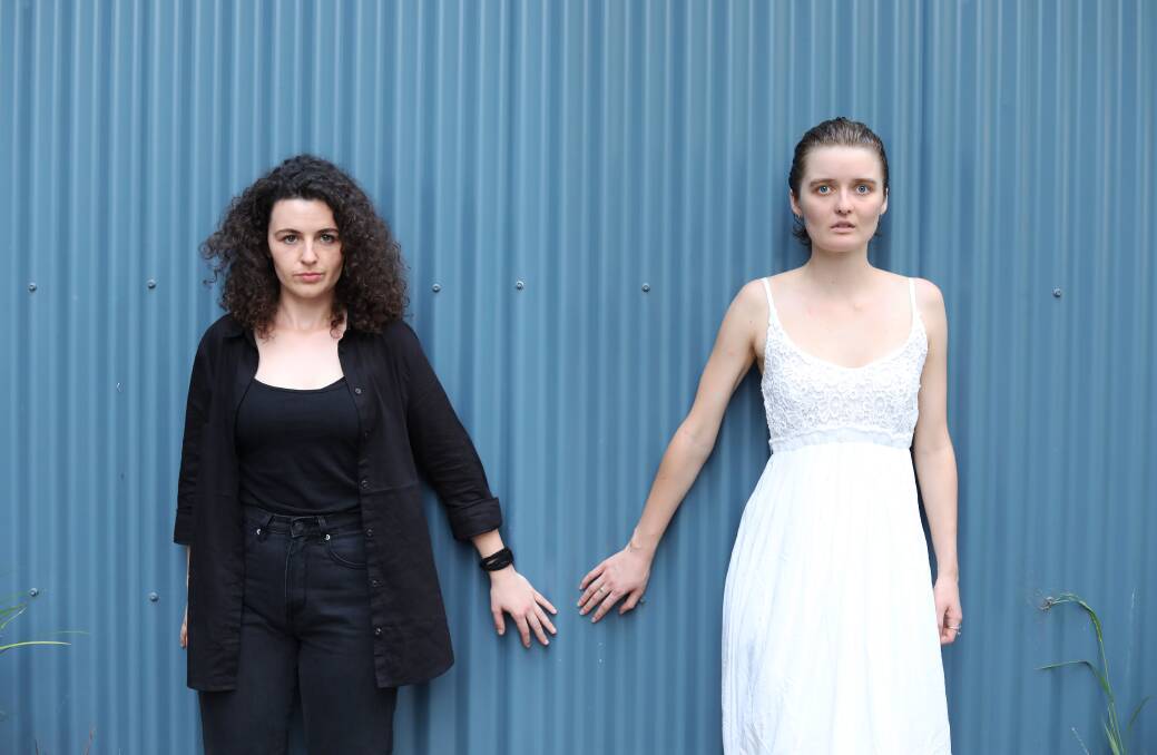 EDGY: Isabelle Fredericks and Lisa Omodei are presenting an all female Romeo and Juliet with the Dire Theatre Company, from February 15 to March 2 in Wollongong. Tickets through www.trybooking.com Picture: Supplied