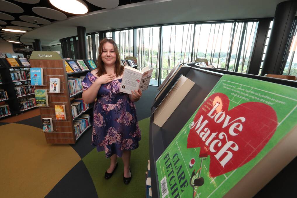 Albion Park resident Olyvia Ryan loves romance books and has so far read 160 novels this year, but is hoping to beat her last year's record of 207. Picture by Robert Peet