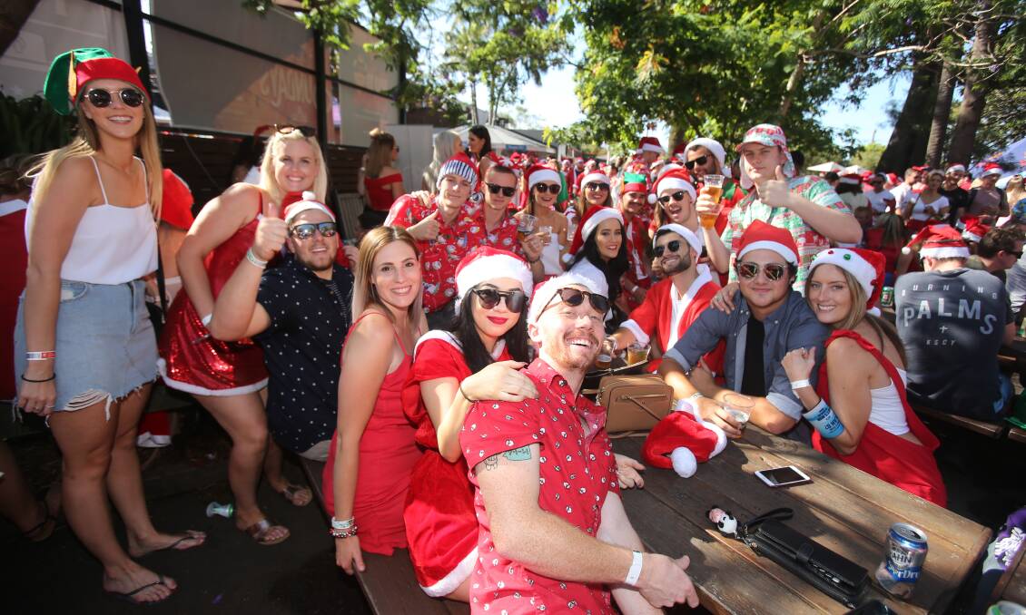 Flashback to December 9, 2017 at the Santa Pub Crawl. Picture by Robert Peet.