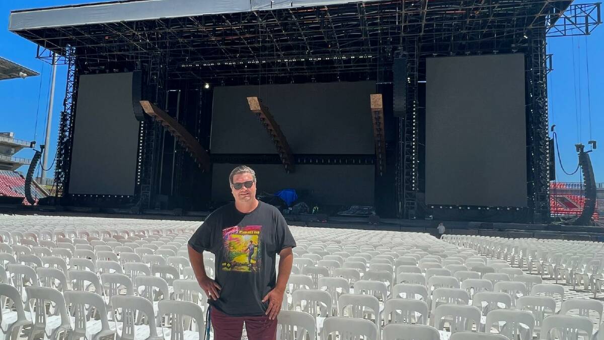 This man was called to help stage Elton John's Newcastle, Sydney gigs