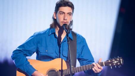 Lane Pittman appears on The Voice blind auditions (image - Channel 7)