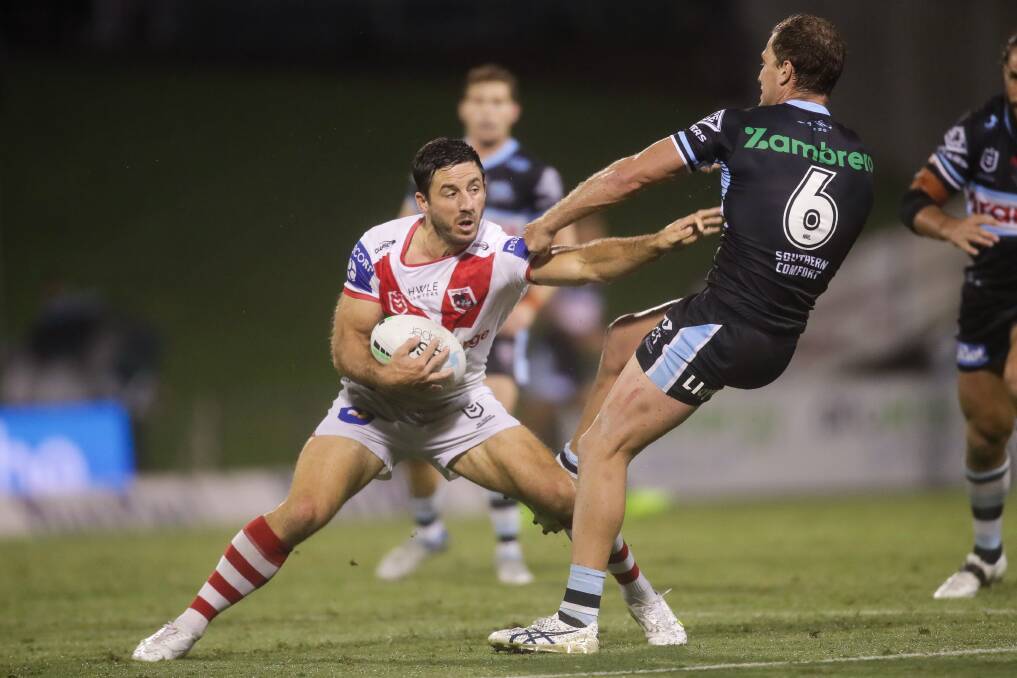 IN DEMAND: Dragons coach Anthony Griffin says skipper Ben Hunt is "positive" about remaining in Wollongong. Picture: Adam McLean