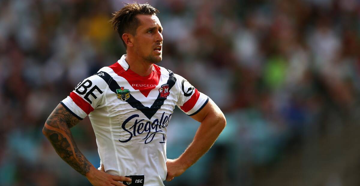 CREDIBILITY TEST: The Roosters will lose all credibility if they don't sack Mitchell Pearce  after video of him simulating a sex act with a dog surfaced this week. Picture: Getty Images