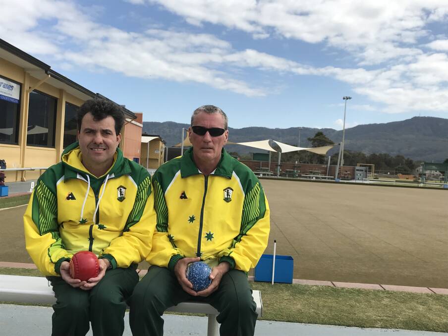 Form: Bomaderry duo Geoff Swann and Steve Helson played well for Zone 16 in the Development clash against South Coast at Berry BC. Picture: Mike Driscoll  