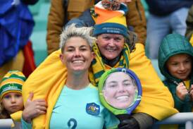 Michelle Heyman scored her first goal for the Matildas in eight years on Saturday. Picture Getty Images