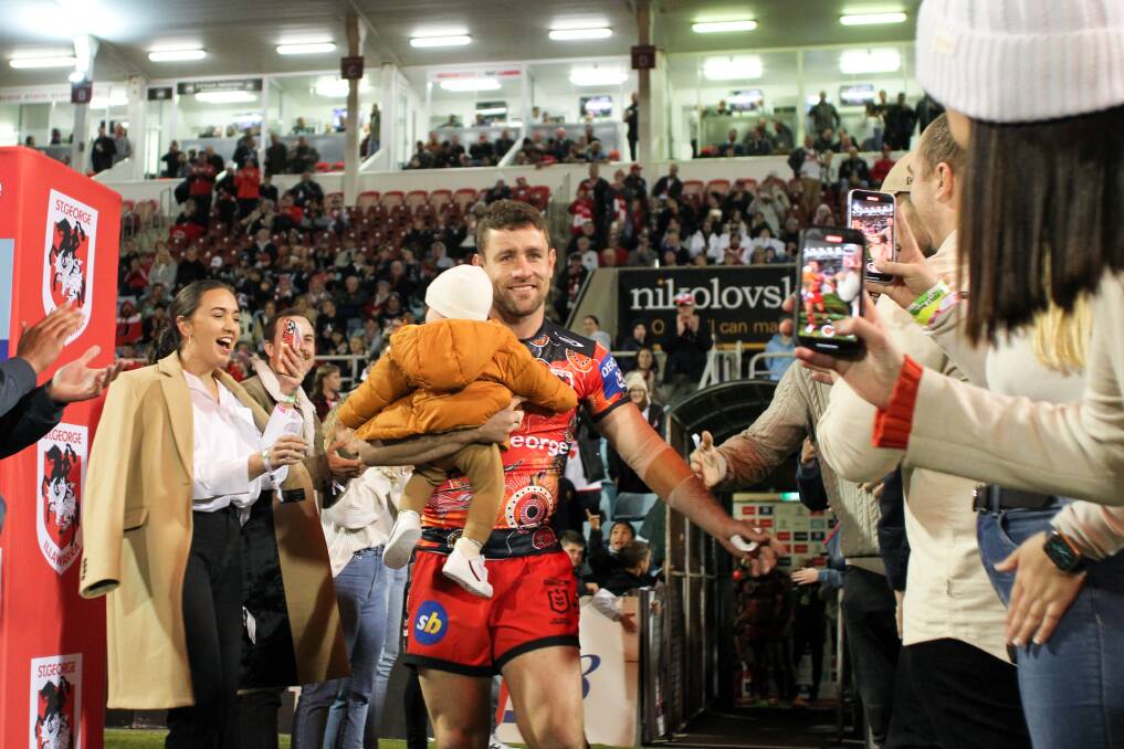 STAYING PUT: Andrew McCullough says he is not contemplating retirement with a year left to run on his deal with the Dragons. Picture: Anna Warr