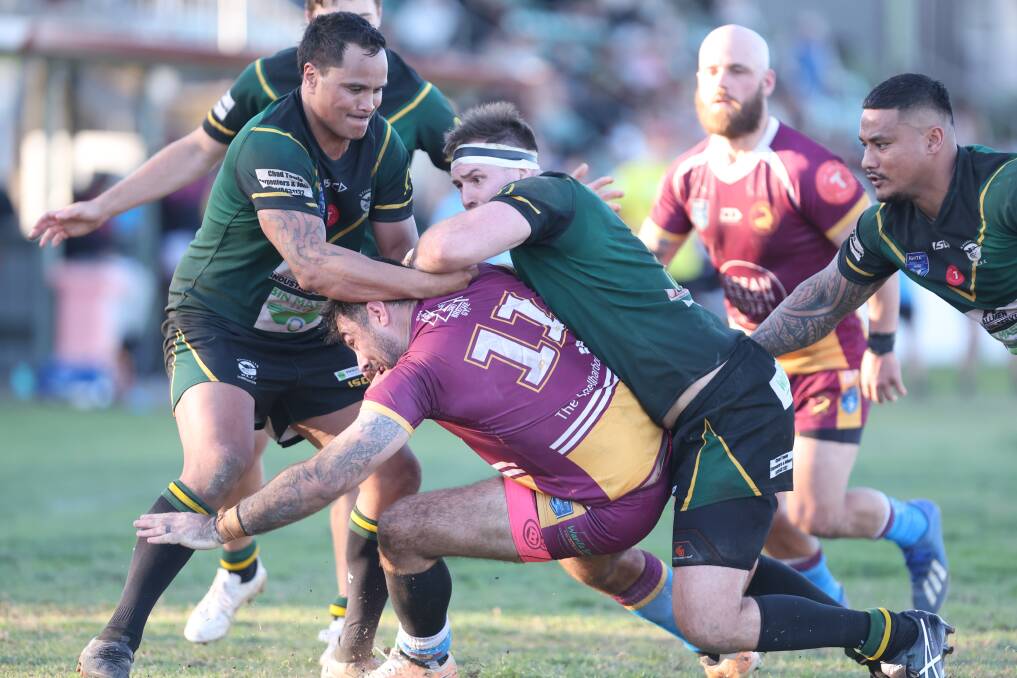 Shellharbour and Stingrays played out a prelim final thriller on Saturday. Picture by Adam McLean