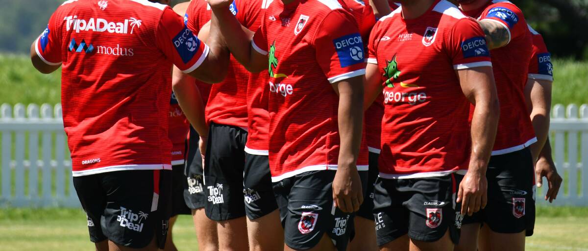 DEPLETED: More than a dozen players were missing when the Dragons resumed training last week.