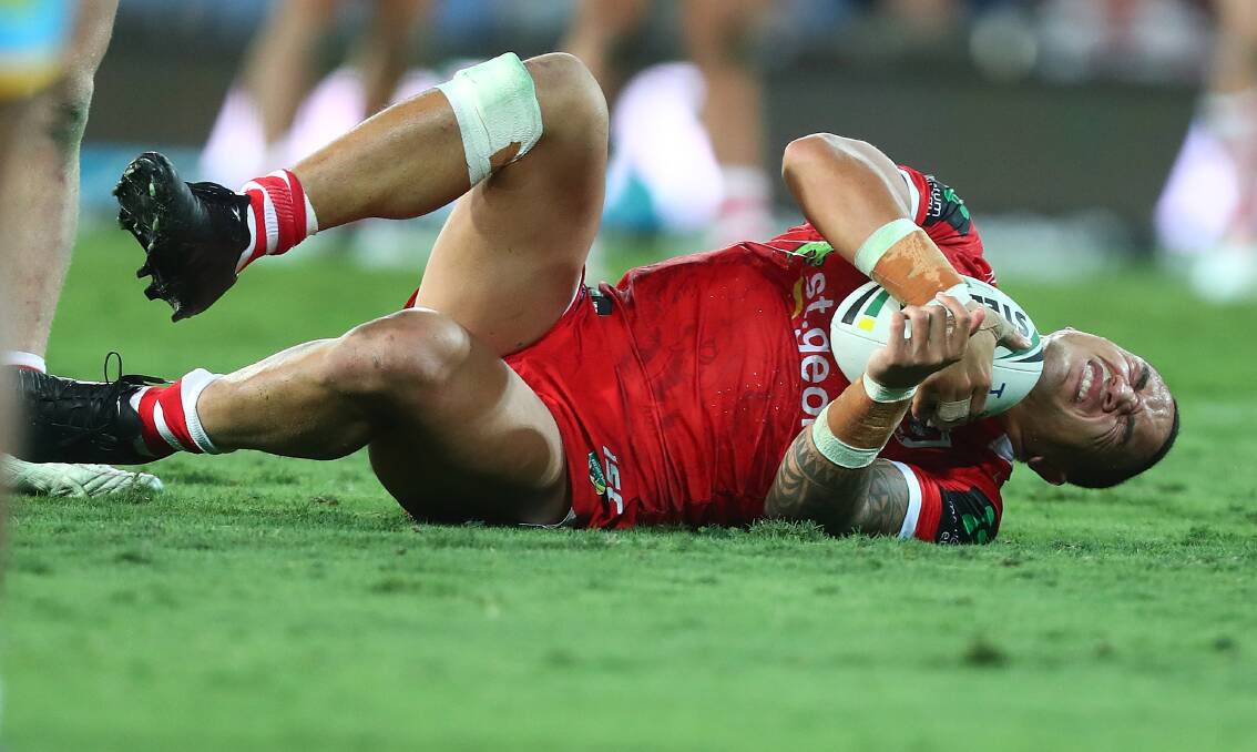  WOUNDED: Tyson Frizell. Picture: Getty Images