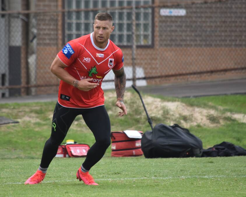 NO EXCUSES: Tariq Sims isn't interested in debating NRL rule changes. Picture: Dragons Media